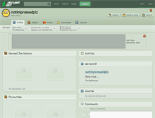 Tablet Screenshot of notimpressedplz.deviantart.com