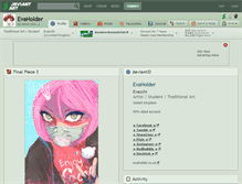 Tablet Screenshot of evaholder.deviantart.com