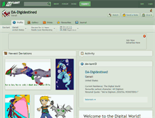 Tablet Screenshot of da-digidestined.deviantart.com