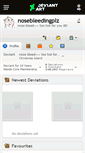 Mobile Screenshot of nosebleedingplz.deviantart.com