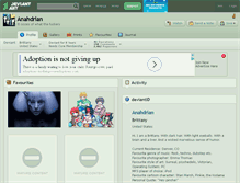 Tablet Screenshot of anahdrian.deviantart.com