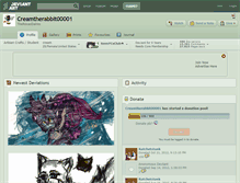Tablet Screenshot of creamtherabbit00001.deviantart.com