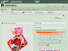 Tablet Screenshot of lilydahedgiecat.deviantart.com