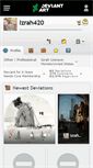 Mobile Screenshot of izrah420.deviantart.com