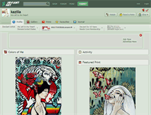 Tablet Screenshot of kazilla.deviantart.com