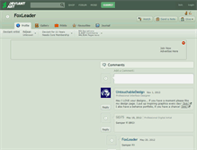 Tablet Screenshot of foxleader.deviantart.com