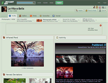 Tablet Screenshot of la-vita-a-bella.deviantart.com