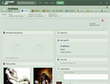 Tablet Screenshot of hydriana.deviantart.com