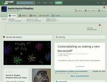 Tablet Screenshot of masterhackerwheatley.deviantart.com