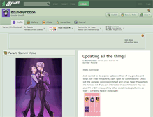 Tablet Screenshot of boundbyribbon.deviantart.com