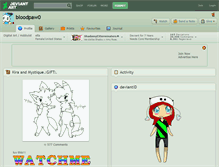 Tablet Screenshot of bloodpaw0.deviantart.com