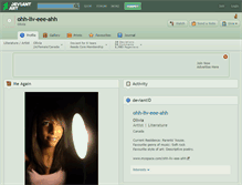 Tablet Screenshot of ohh-liv-eee-ahh.deviantart.com