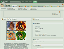 Tablet Screenshot of elionora.deviantart.com