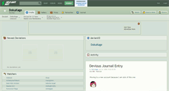 Desktop Screenshot of dokukage.deviantart.com