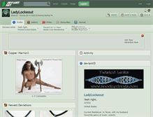 Tablet Screenshot of ladylockeout.deviantart.com