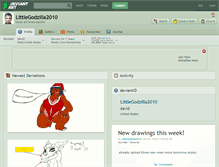 Tablet Screenshot of littlegodzilla2010.deviantart.com
