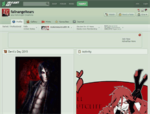 Tablet Screenshot of fallnangeltears.deviantart.com