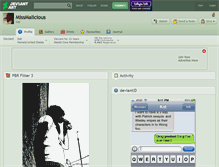 Tablet Screenshot of missmalicious.deviantart.com