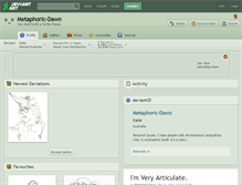 Tablet Screenshot of metaphoric-dawn.deviantart.com