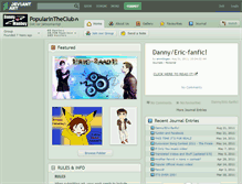 Tablet Screenshot of popularintheclub.deviantart.com