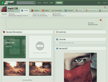 Tablet Screenshot of mark128.deviantart.com