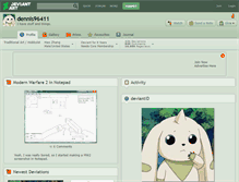 Tablet Screenshot of dennis96411.deviantart.com