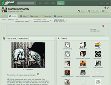 Tablet Screenshot of glamorousinsanity.deviantart.com