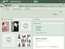 Tablet Screenshot of digitwitch.deviantart.com