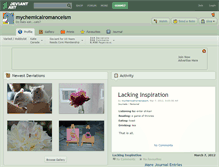 Tablet Screenshot of mychemicalromanceism.deviantart.com