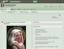 Tablet Screenshot of chrismanzanares.deviantart.com
