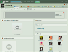 Tablet Screenshot of eroticfrog.deviantart.com
