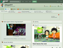 Tablet Screenshot of gwizard777.deviantart.com