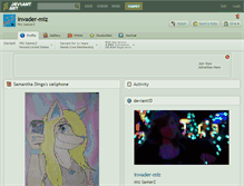 Tablet Screenshot of invader-miz.deviantart.com