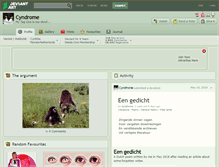 Tablet Screenshot of cyndrome.deviantart.com
