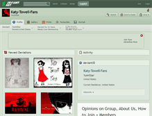 Tablet Screenshot of katy-towell-fans.deviantart.com