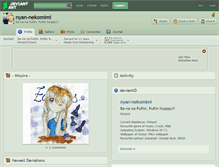 Tablet Screenshot of nyan-nekomimi.deviantart.com