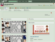 Tablet Screenshot of gokuderaminami.deviantart.com