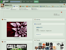 Tablet Screenshot of dallon113.deviantart.com
