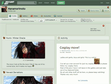 Tablet Screenshot of manamorimoto.deviantart.com