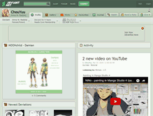 Tablet Screenshot of chouyuu.deviantart.com
