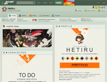 Tablet Screenshot of hetiru.deviantart.com