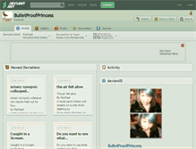 Tablet Screenshot of bulletproofprincess.deviantart.com