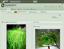 Tablet Screenshot of chocolatechanxx.deviantart.com