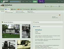 Tablet Screenshot of mishkarose.deviantart.com