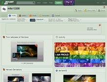 Tablet Screenshot of milo13200.deviantart.com