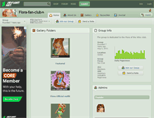 Tablet Screenshot of flora-fan-club.deviantart.com