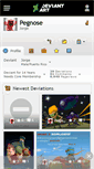 Mobile Screenshot of pegnose.deviantart.com