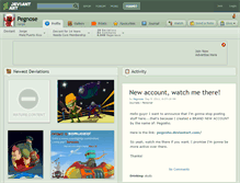 Tablet Screenshot of pegnose.deviantart.com