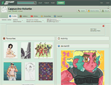 Tablet Screenshot of cappuccino-noisette.deviantart.com