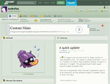 Tablet Screenshot of andrepaz.deviantart.com